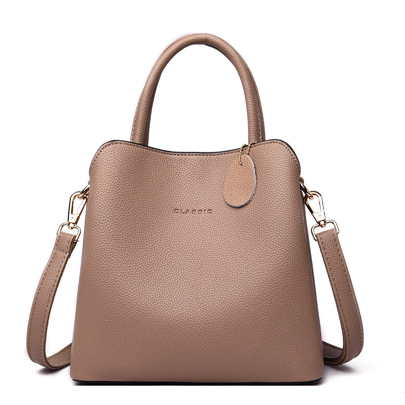Luxury Shamew leather tote handbag for women, stylish designer ladies' handbag with elegant craftsmanship.