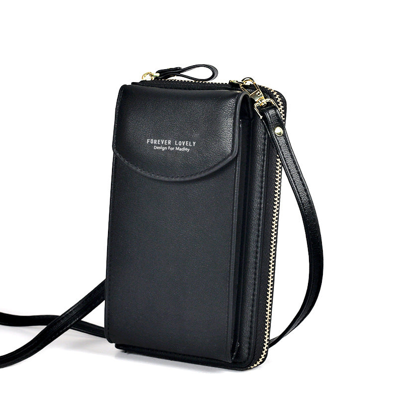 Luxury Shamew compact crossbody clutch bag for ladies, stylish leather handbag with sleek design and adjustable strap.