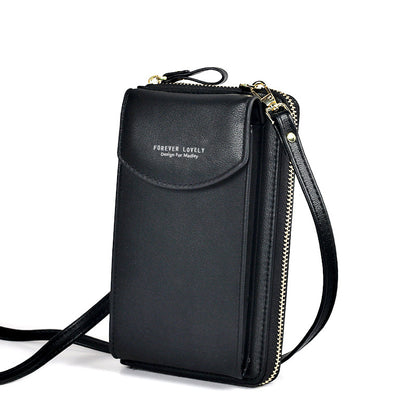 Luxury Shamew compact crossbody clutch bag for ladies, stylish leather handbag with sleek design and adjustable strap.