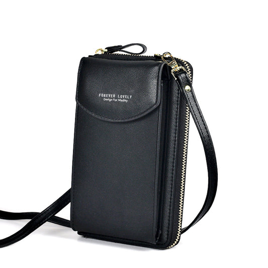 Luxury Shamew compact crossbody clutch bag for ladies, stylish leather handbag with sleek design and adjustable strap.