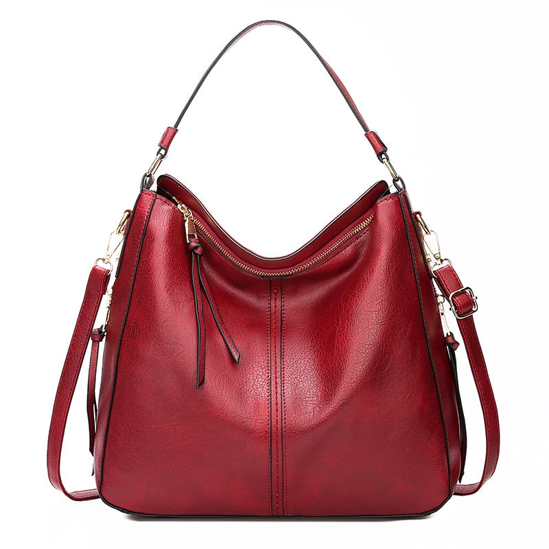 Shamew Élan Zipper Bucket Bag for women, luxury ladies handbag with zipper closure and stylish design.