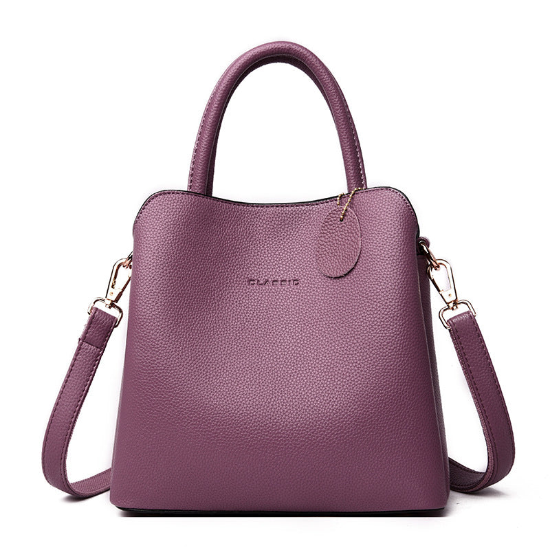 Luxury Shamew leather tote handbag for women, stylish designer ladies hand bag with elegant craftsmanship and spacious interior.