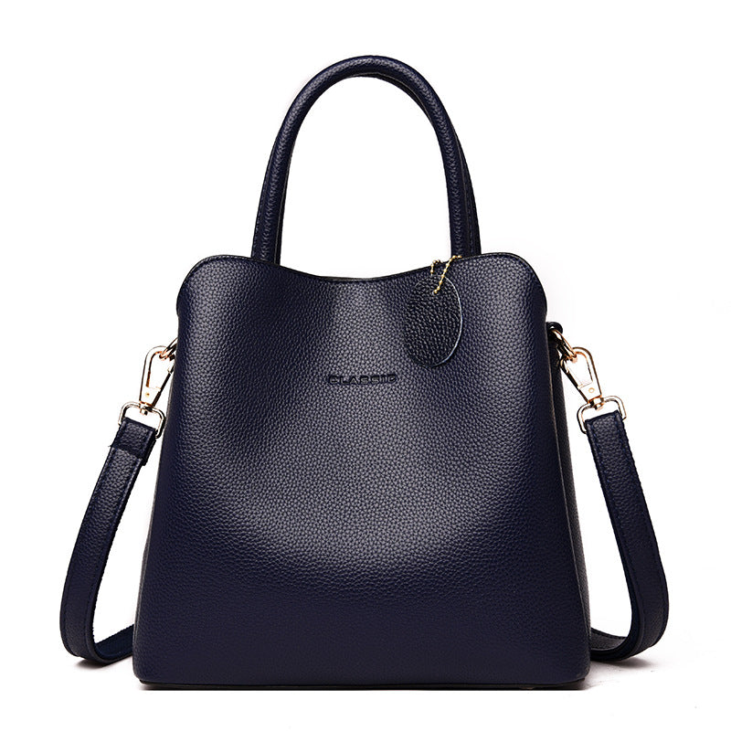 Elegant luxury leather handbag tote for women by Shamew, featuring stylish design and spacious interior.
