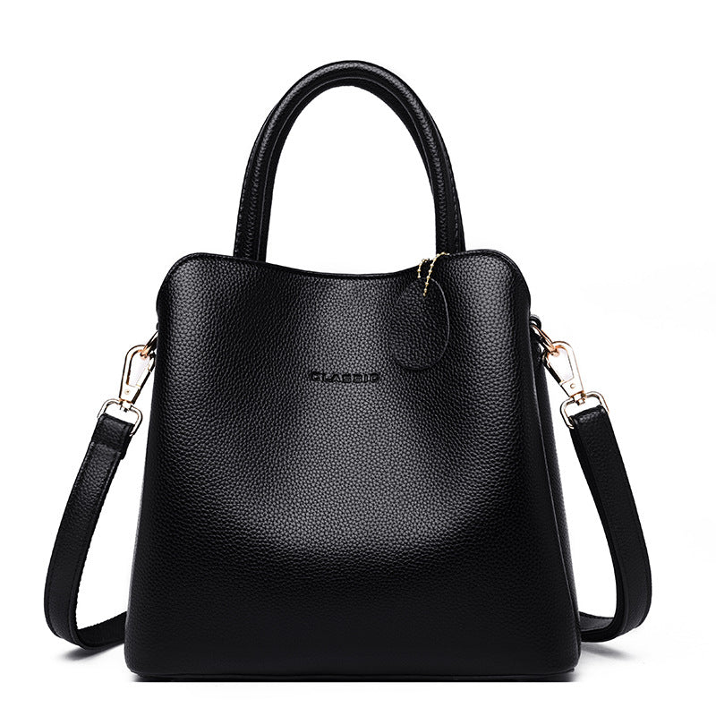 Luxury Shamew leather tote handbag for women, stylish designer ladies' handbag with elegant craftsmanship and spacious interior.