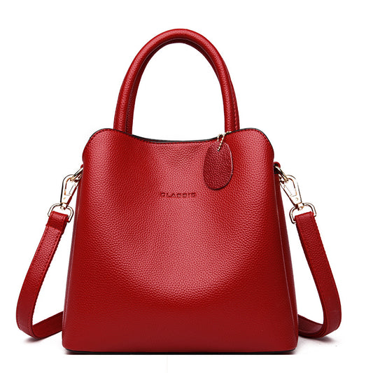 Luxury Shamew leather tote handbag for women, stylish designer ladies' handbag with elegant craftsmanship and spacious interior.