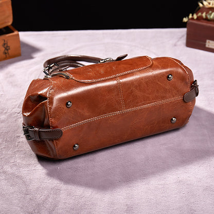 Luxury Shamew Elegance Faux-Leather Crossbody handbag for ladies, showcasing sleek design and stylish strap detail.