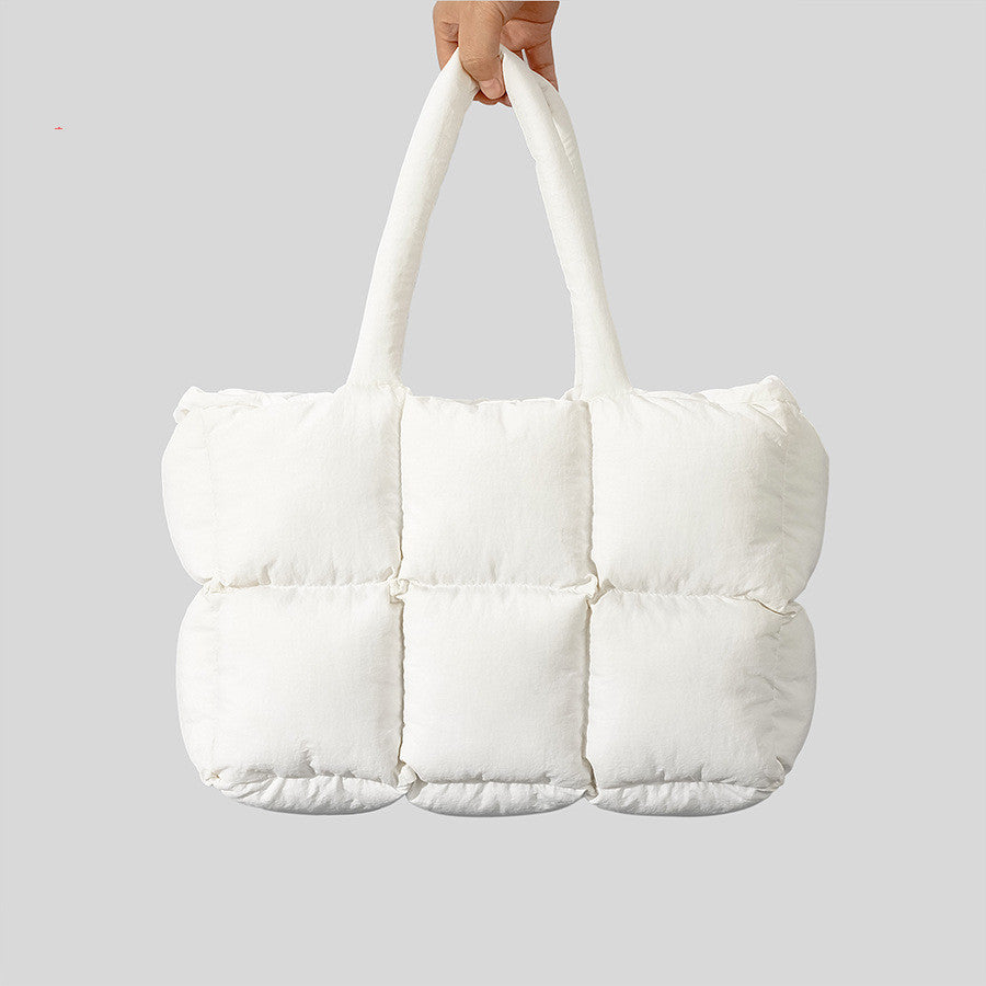 Luxury Shamew Cloud Soft Quilted Shoulder Bag for women, stylish quilted leather handbag with shoulder strap and elegant design.