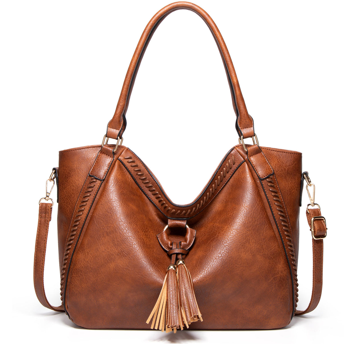 Luxury Shamew Classic Crossbody Tote for ladies, stylish leather handbag with adjustable strap and spacious interior.