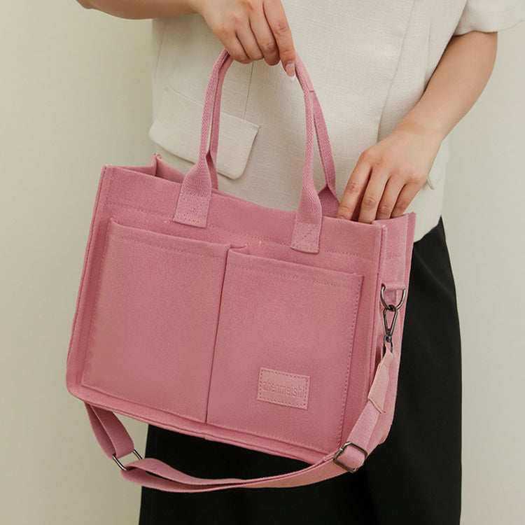 Shamew Everyday Soft Crossbody Shopper for ladies, luxury handbag with a sleek design and adjustable strap, in soft neutral color.