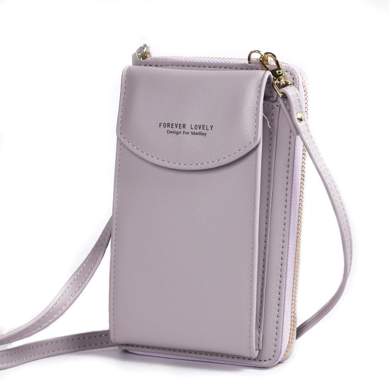 Shamew compact crossbody clutch bag for women, luxury ladies handbag with sleek design and top zipper closure.