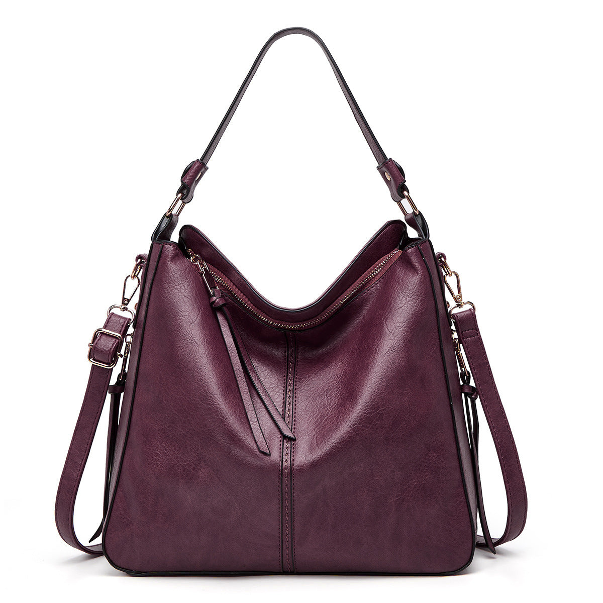 Shamew Élan Zipper Bucket Bag for women, luxury ladies handbag with sleek design and zip closure, stylish and versatile accessory.