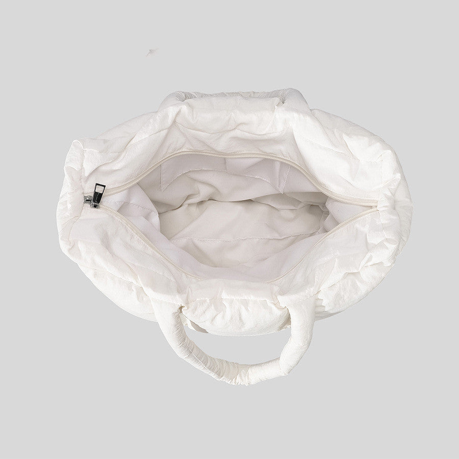 Luxury Shamew Cloud Soft Quilted Ladies Shoulder Bag with padded design and elegant craftsmanship.