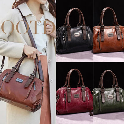 Shamew Elegance faux-leather crossbody bag for women, luxury handbag with sleek design and adjustable strap.