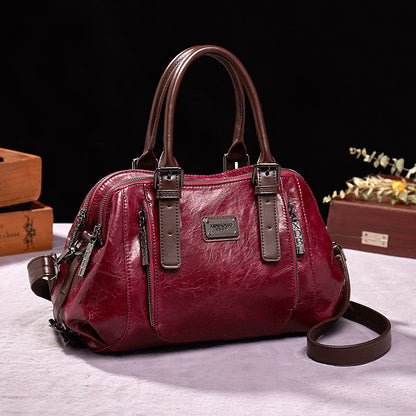Shamew Elegance faux-leather crossbody bag for women, luxury ladies handbag with sleek design and adjustable strap.