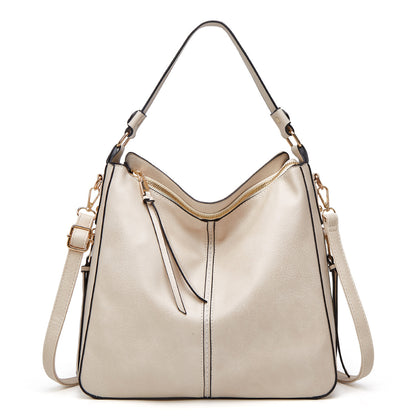 Shamew Élan Zipper Bucket Bag for ladies, luxury handbag with sleek design, featuring a zipper closure and stylish exterior.